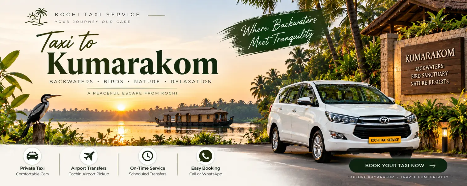 Taxi to Kumarakom