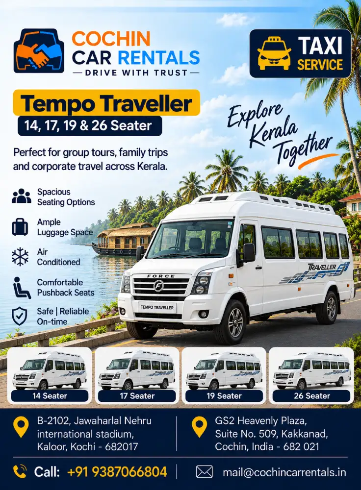 Tempo Traveller- 14,17,19 and 26