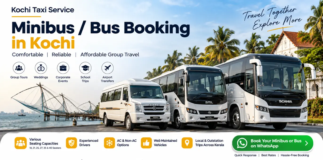bus or mini bus cochin taxi service