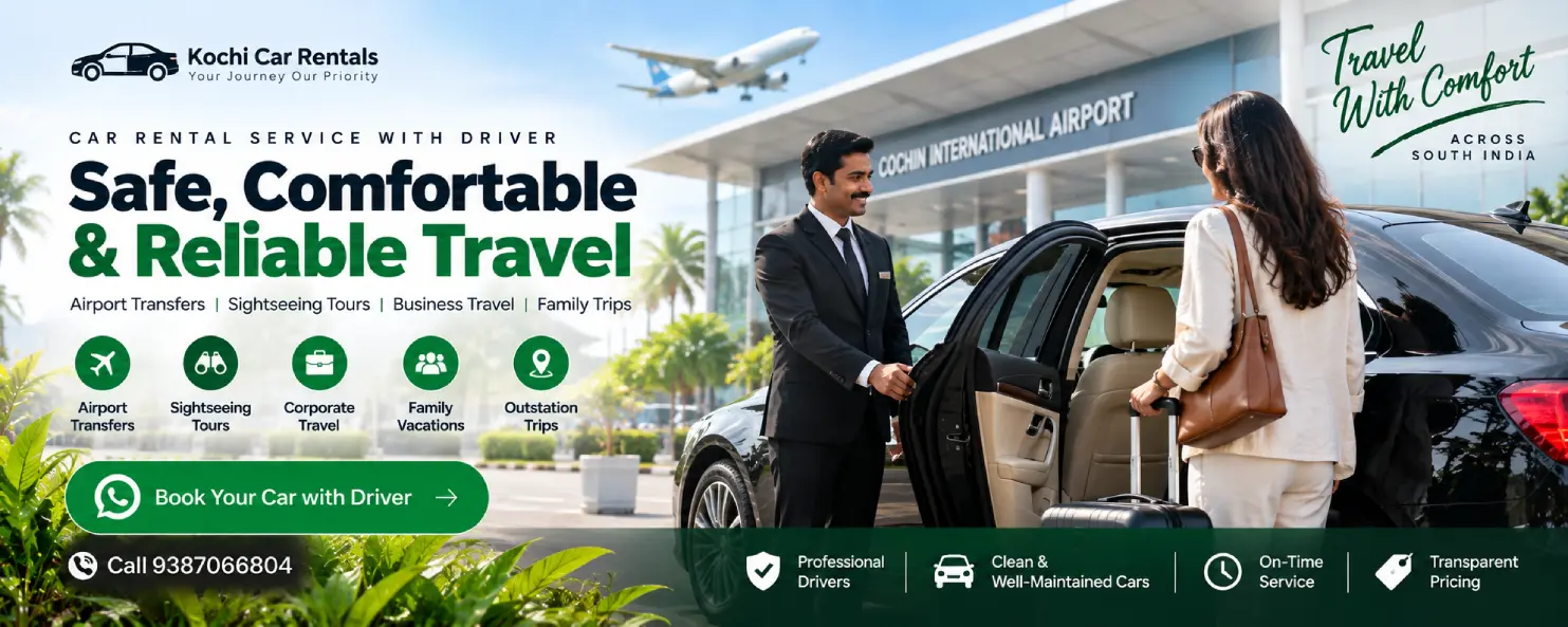 car with driver in kochi