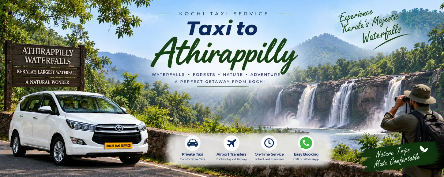 Taxi to Athirappilly from Kochi – Athirappilly Waterfall Taxi Service
